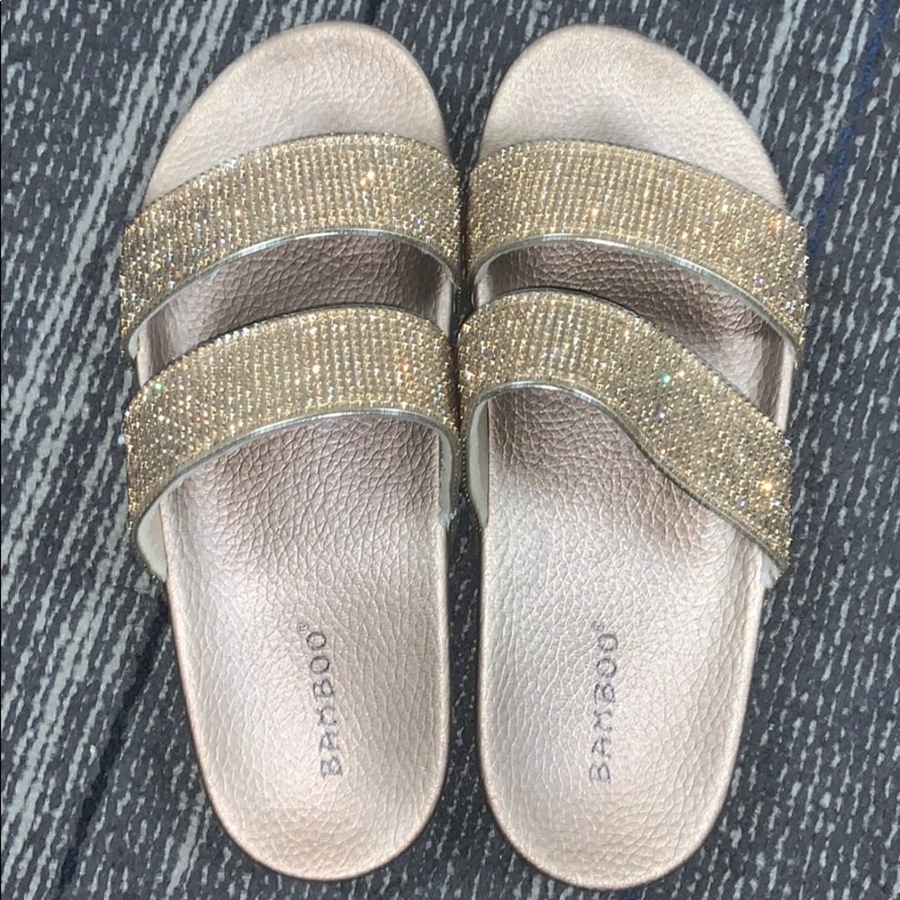 Gold Bedazzled “Birks”